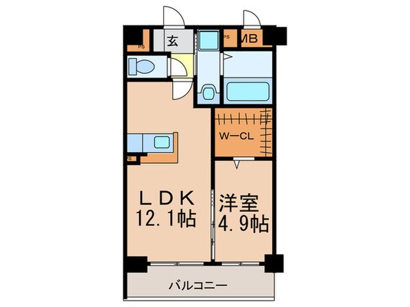 シャルマン土井Ⅱの物件間取画像